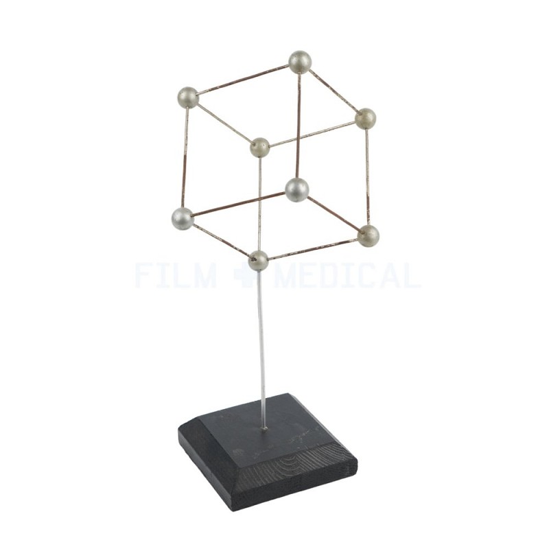 Molecular Model On Black Base